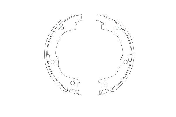 KAVO PARTS Bremžu loku kompl., Stāvbremze KBS-3404